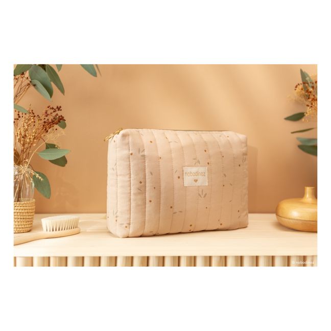 Neceser de baño Travel Willow de algodón orgánico | Nude