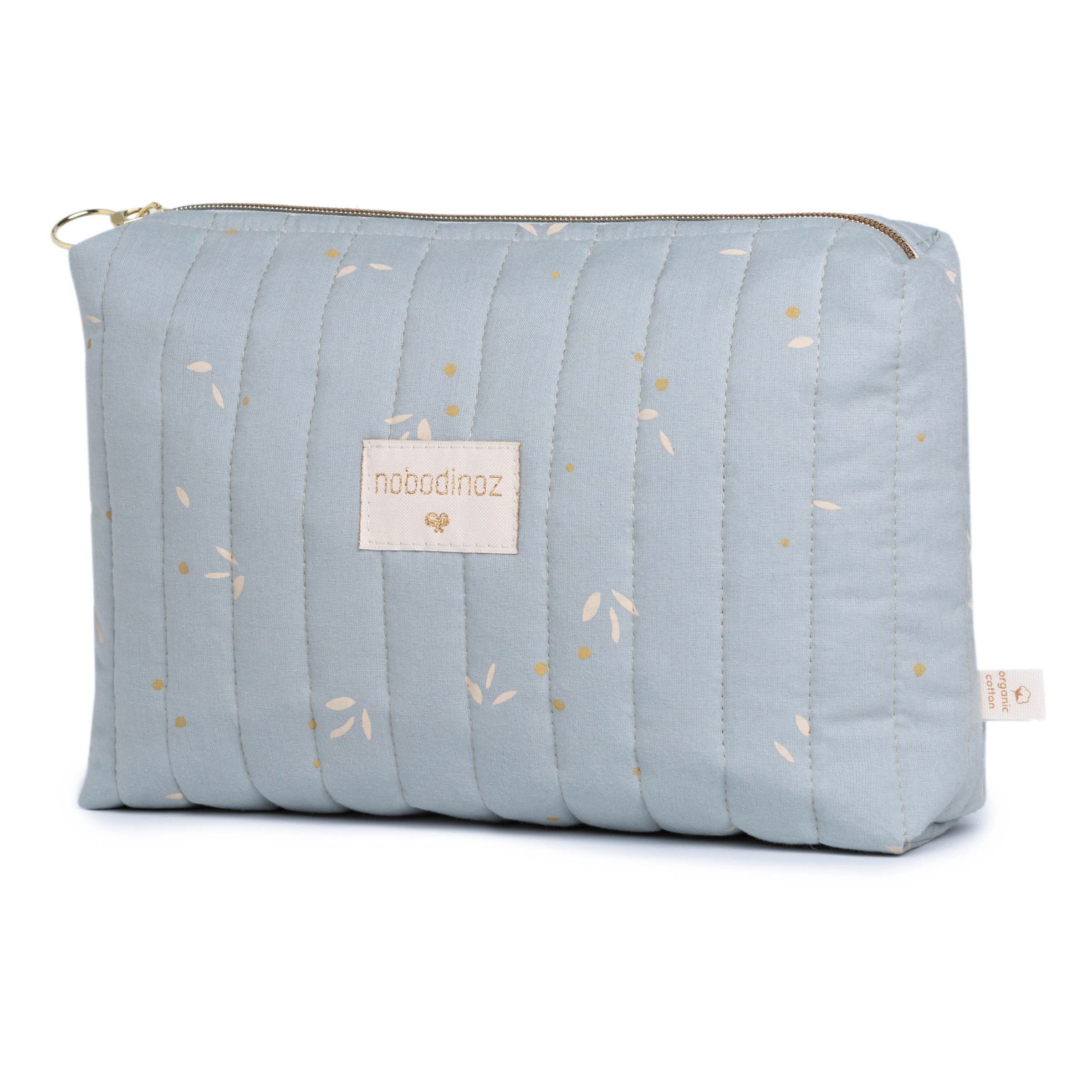 Nobodinoz - Trousse de toilette Travel Willow en coton bio - Bleu pâle