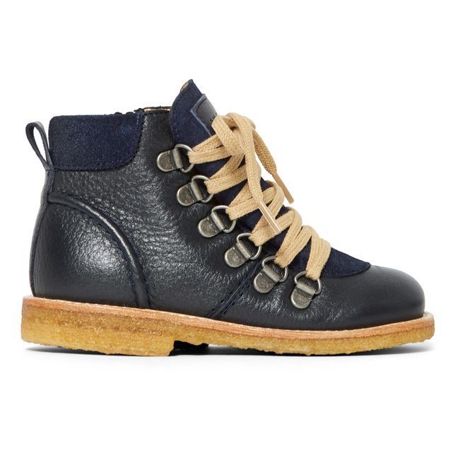 Lace-up Boots Navy blue