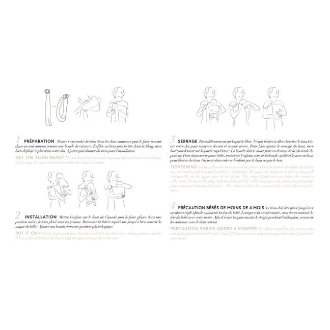 Portabebé en algodón orgánico | Negro