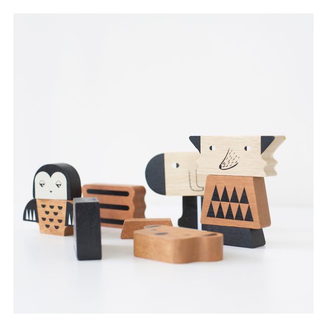 Wooden Animal Tower