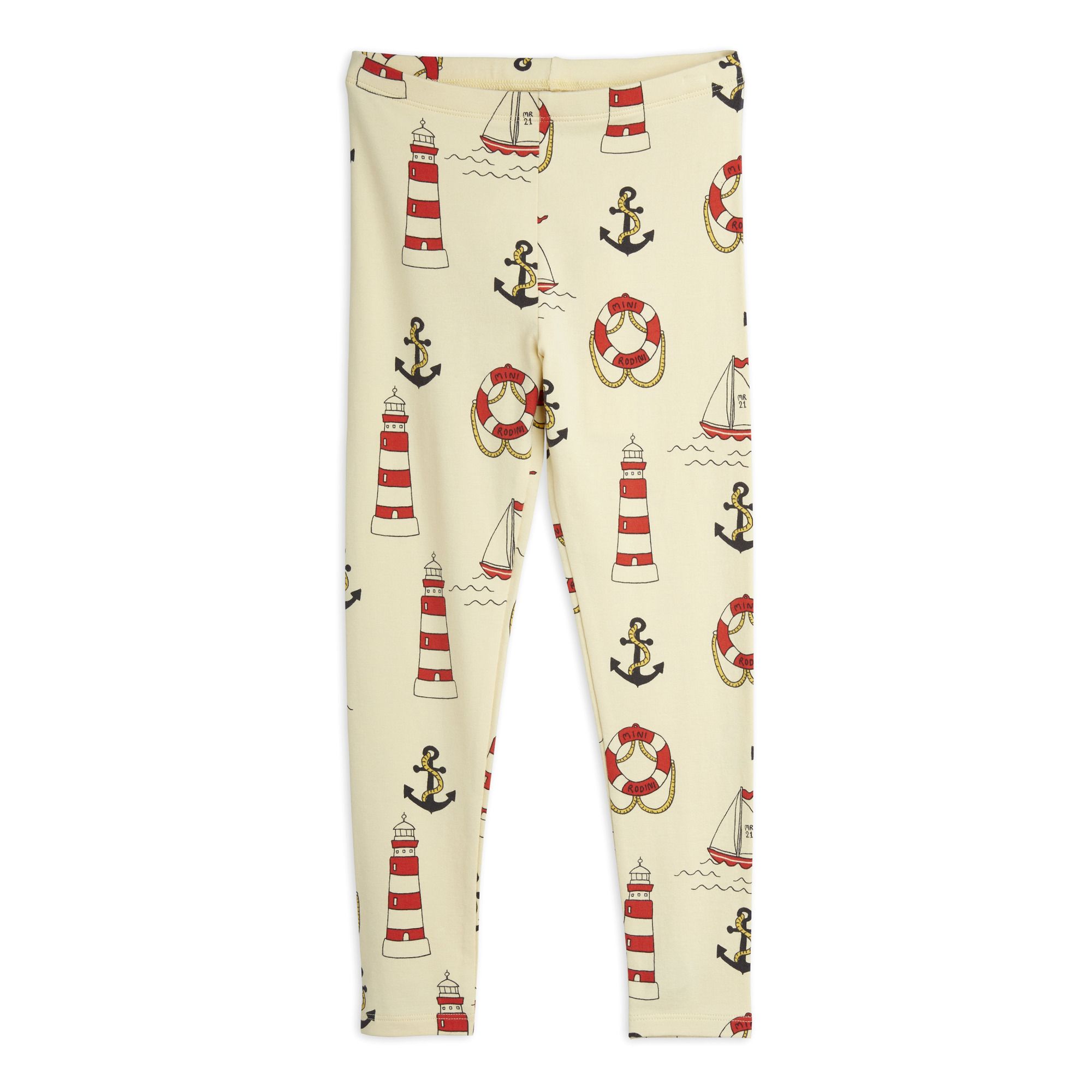 Mini Rodini - Legging Phares Coton Bio - Fille - Jaune