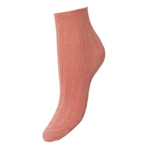 Becksondergaard - Chaussettes Glitter Dollie - Femme - Rose pêche
