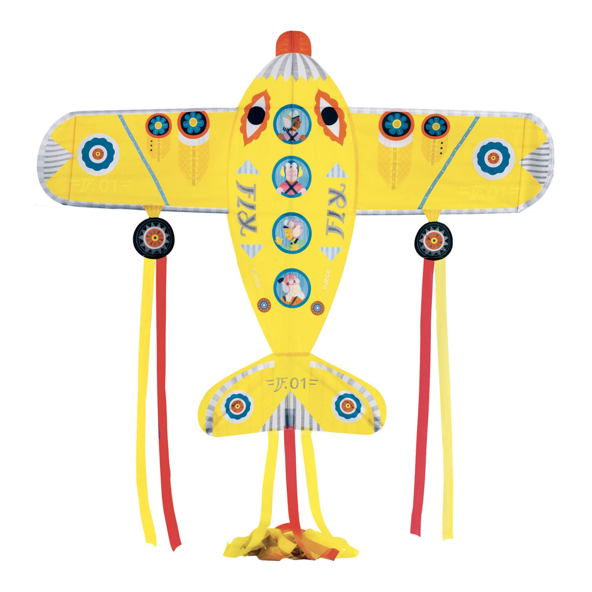Djeco - Cerf-volant Avion - Multicolore
