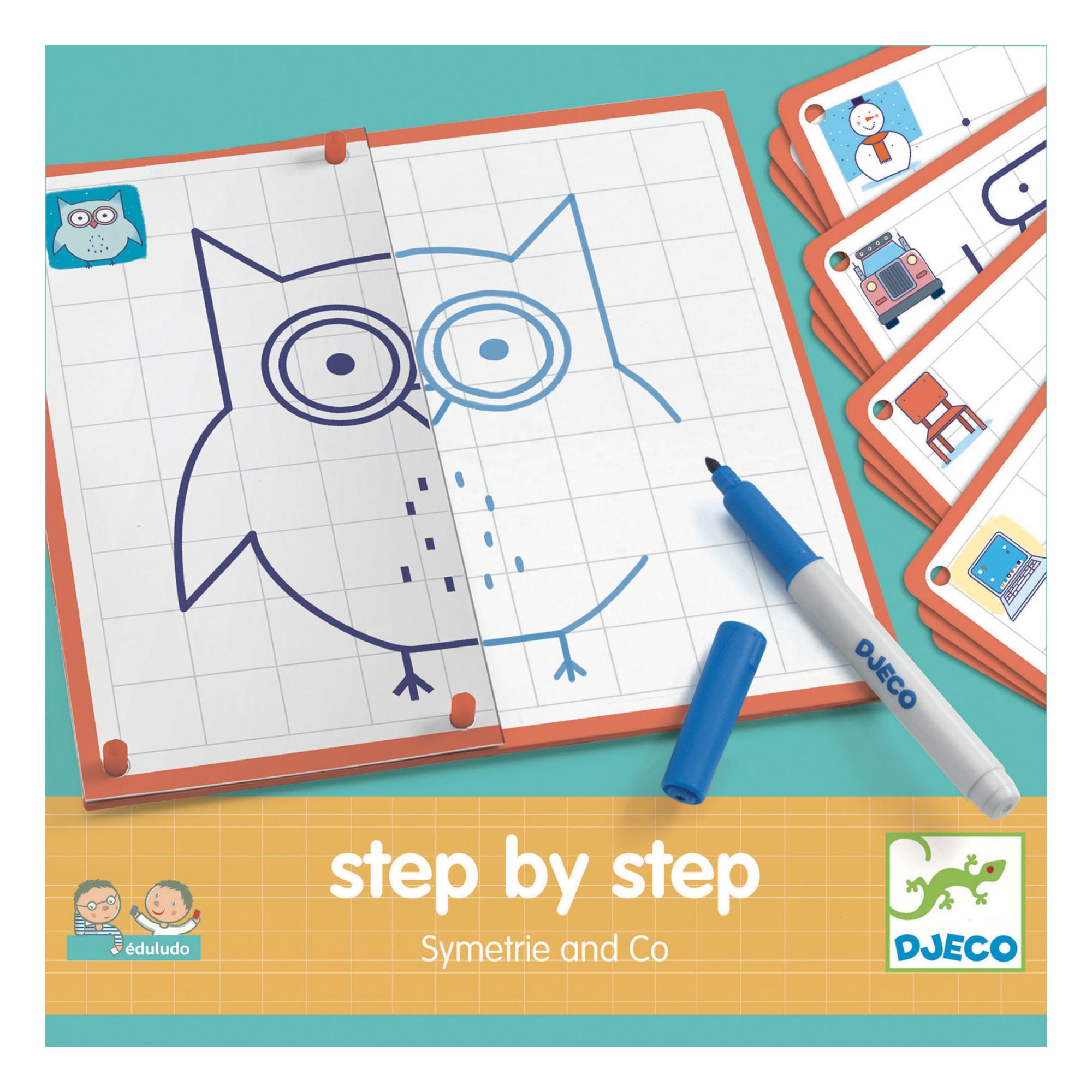Djeco - Step by step Symetrie and Co - Multicolore