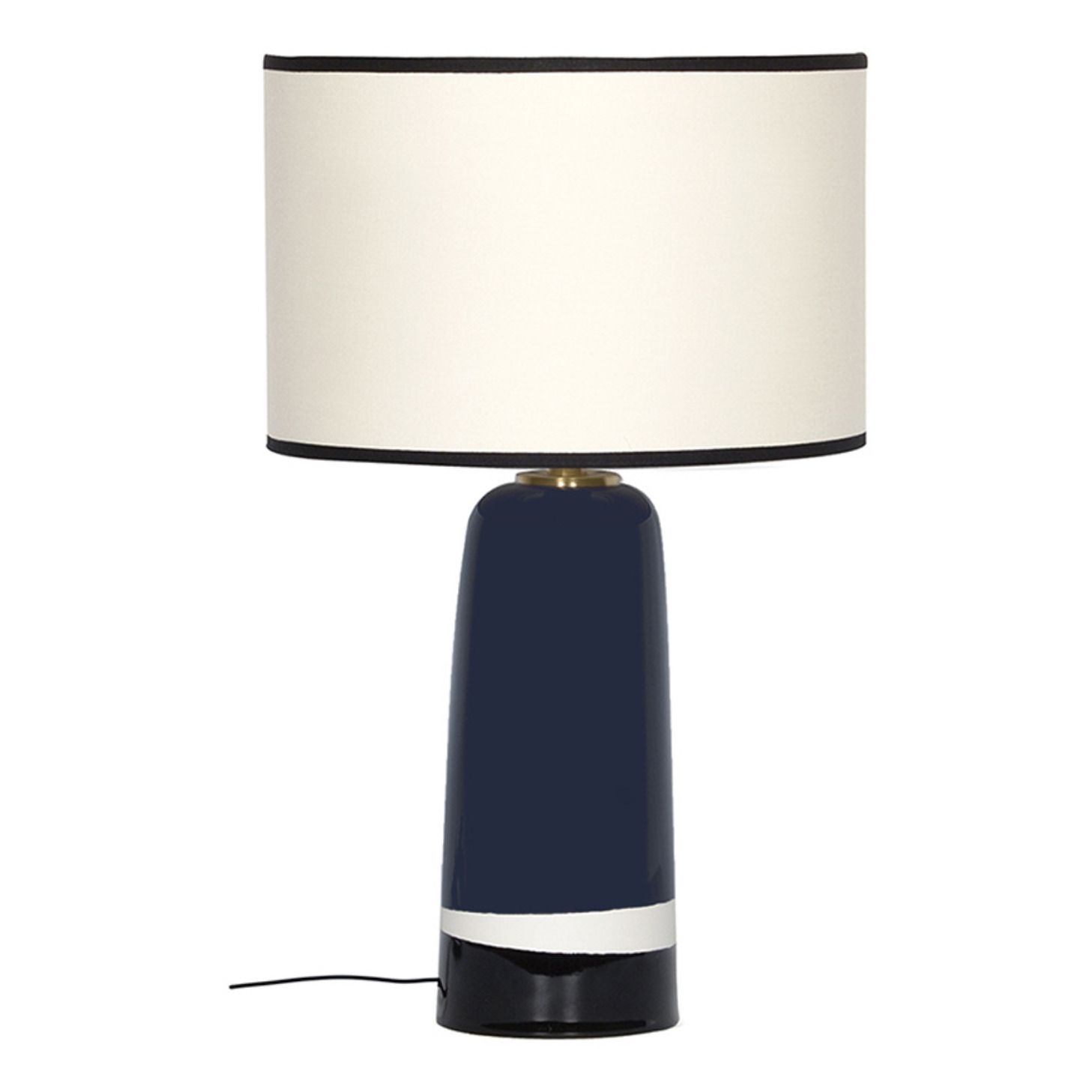 Lámpara de mesa Sicilia H50 cm | Azul Marino- Imagen del producto n°0