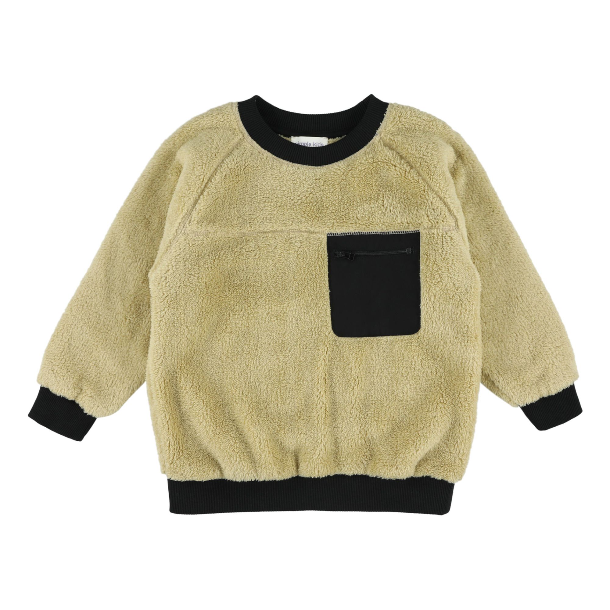 Simple Kids - Sweat Polaire Ravioli - Fille - Beige