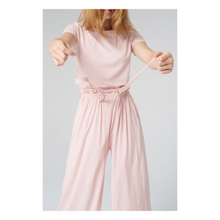 About - Velyva Organic Cotton Trousers - Powder pink