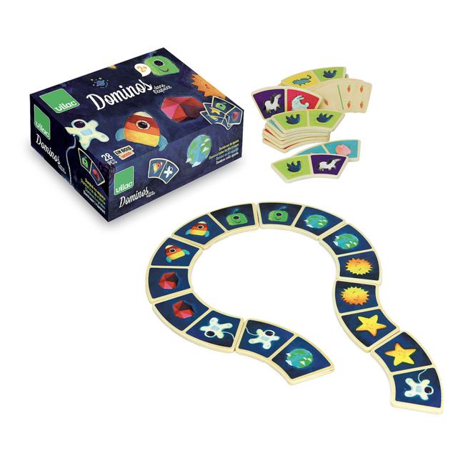 Dodo dominoes - Blue mix - 28 pieces par Liewood 