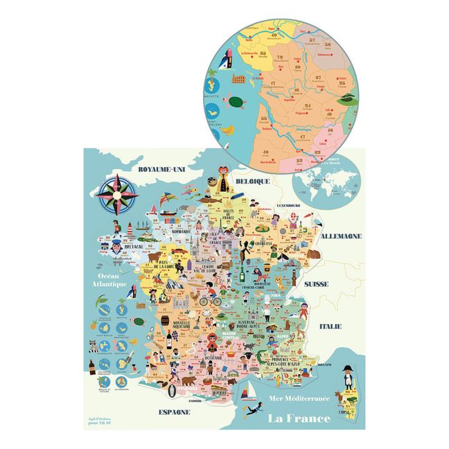 Carte de France magnétique - Ingela P.Arrhenius