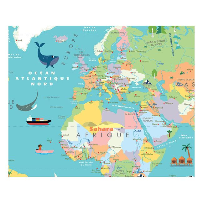 Mapa magnético del Mundo - Ingela P. Arrhenius