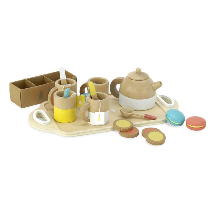 Teeservice aus Holz- Produktbild Nr. 4