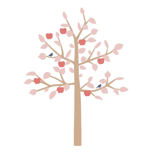 Giant Apple Tree Sticker | Pink