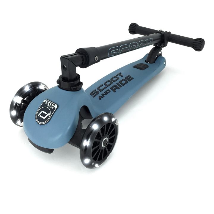 Highwaykick 3 LED Scooter | Grey blue- Product image n°4