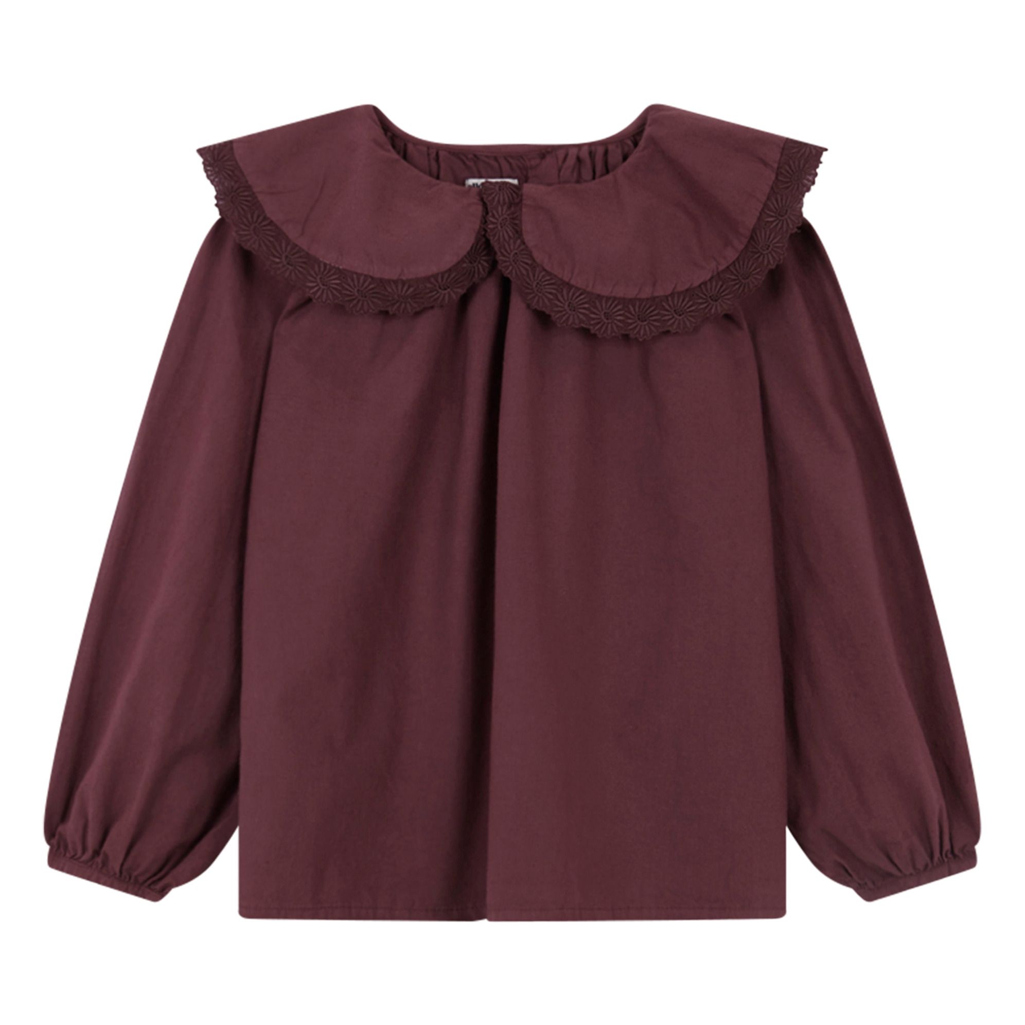 Yellowpelota - Blouse Coton Bio Alps - Fille - Prune