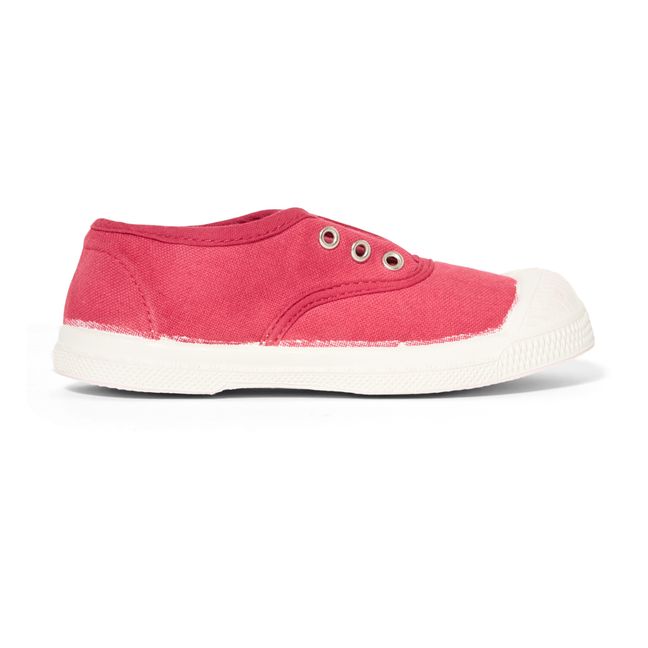 Elly Vegan Tennis Shoes  Raspberry red
