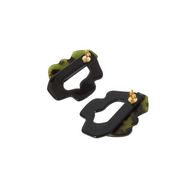 Cyprès Earrings  | Dark green