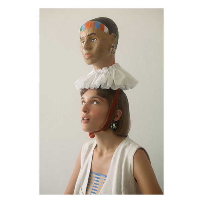 Son Earrings  | Beige