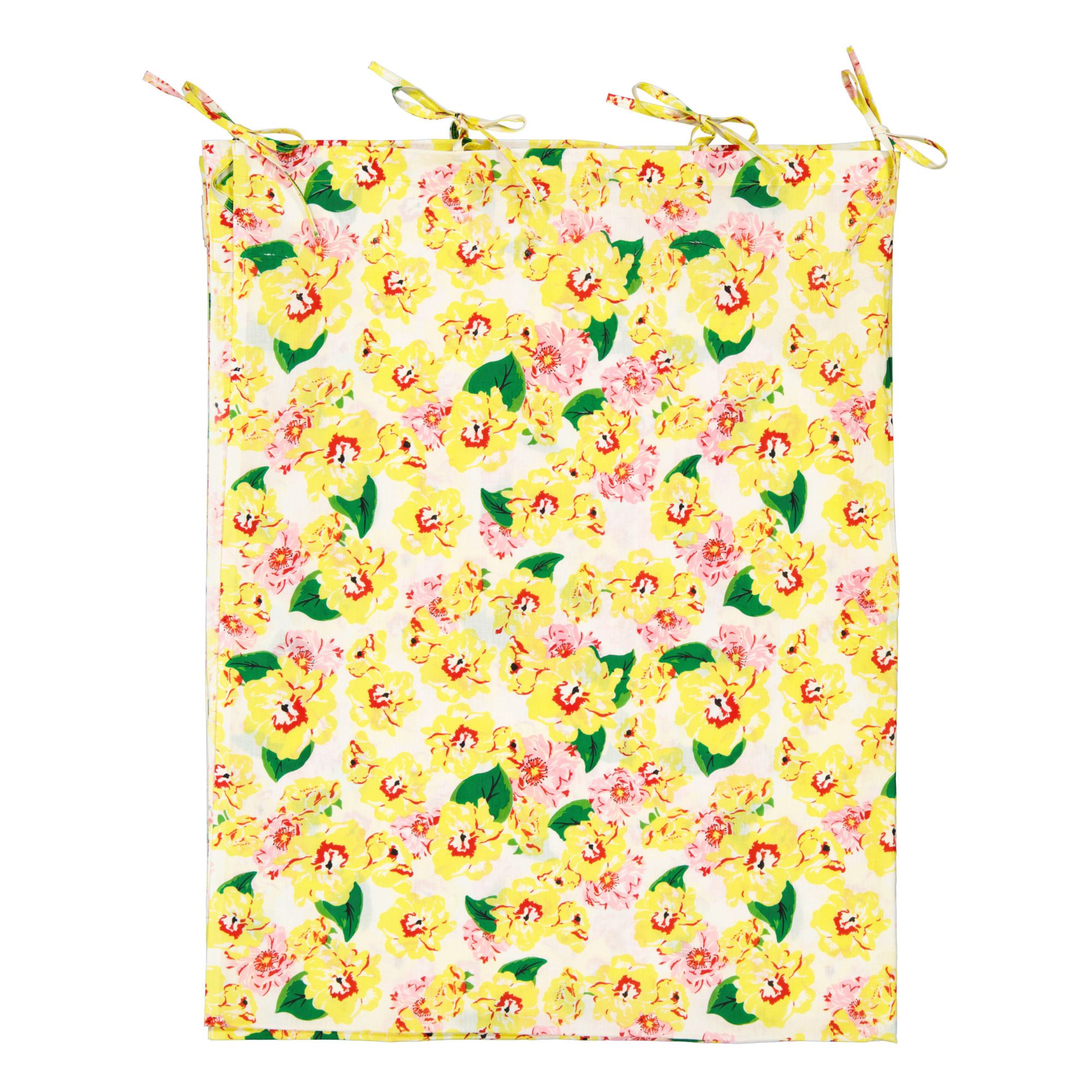 Le Petit Lucas du Tertre - Rideau en coton Brazilian flower 115x250 cm - Multicolore