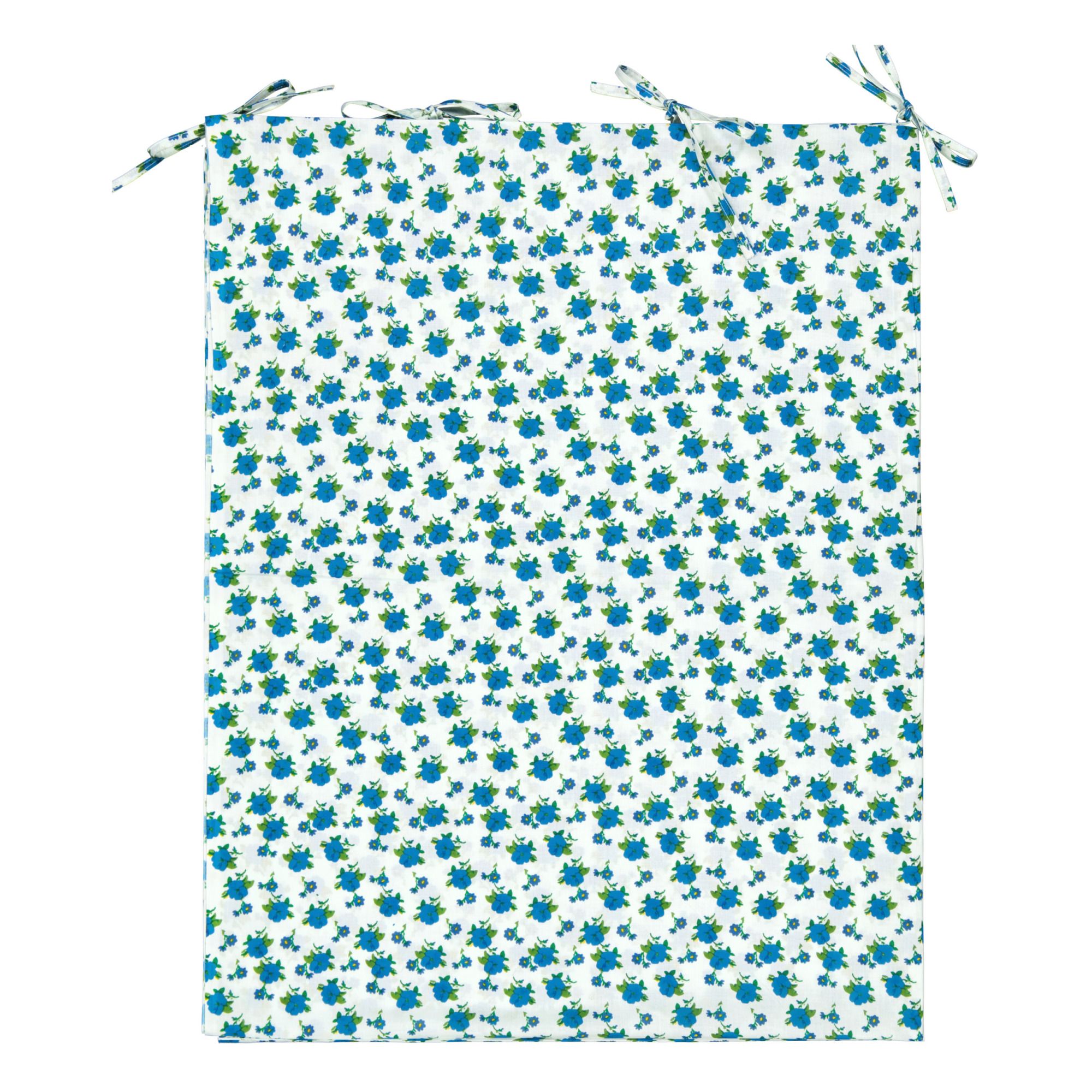 Le Petit Lucas du Tertre - Rideau en coton Retro flower 115x250 cm - Multicolore