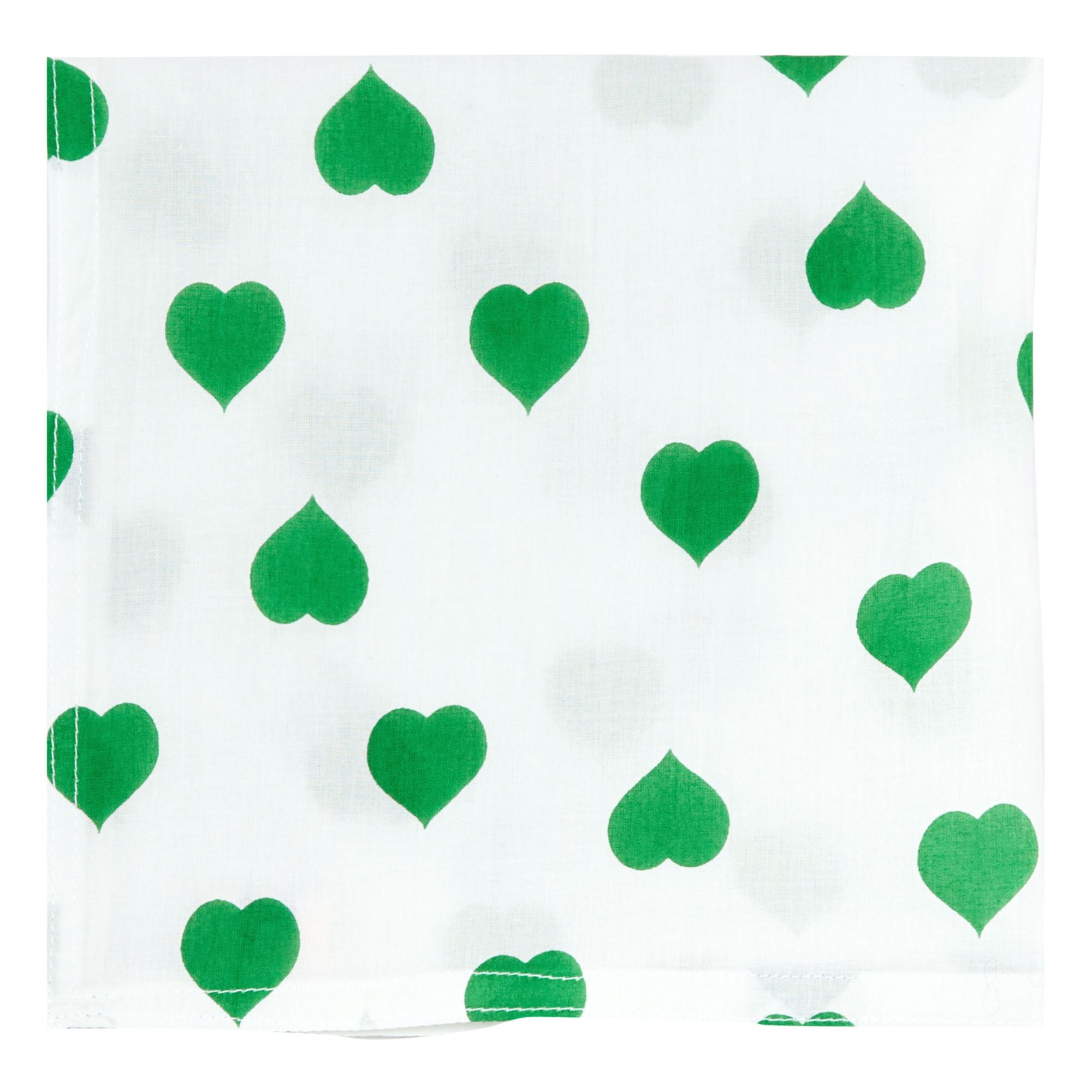 Le Petit Lucas du Tertre - Serviette de table Green heart - Vert