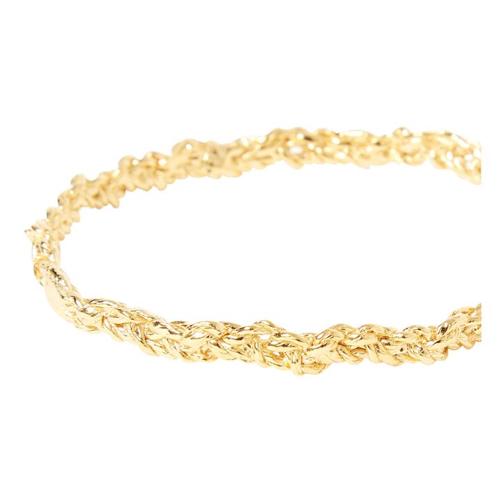 Pulsera Rosa Mediana | Dorado- Imagen del producto n°3