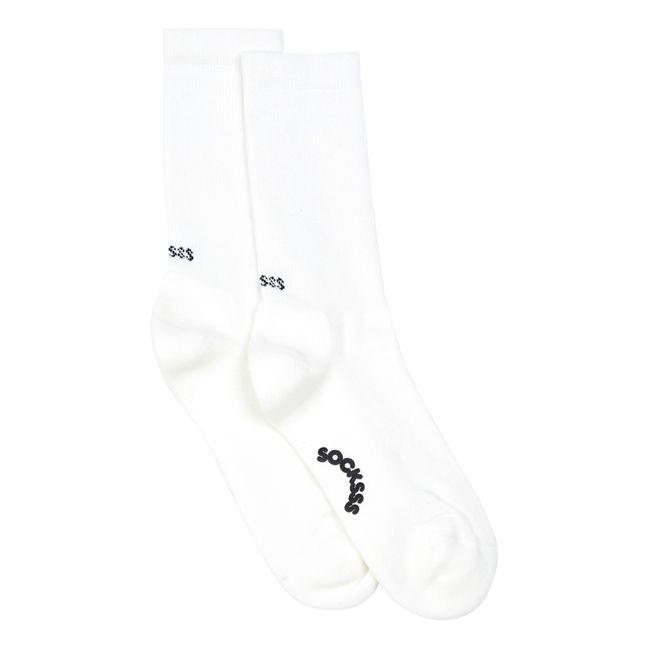 Socken aus Bio-Baumwoll-Mix Weiß