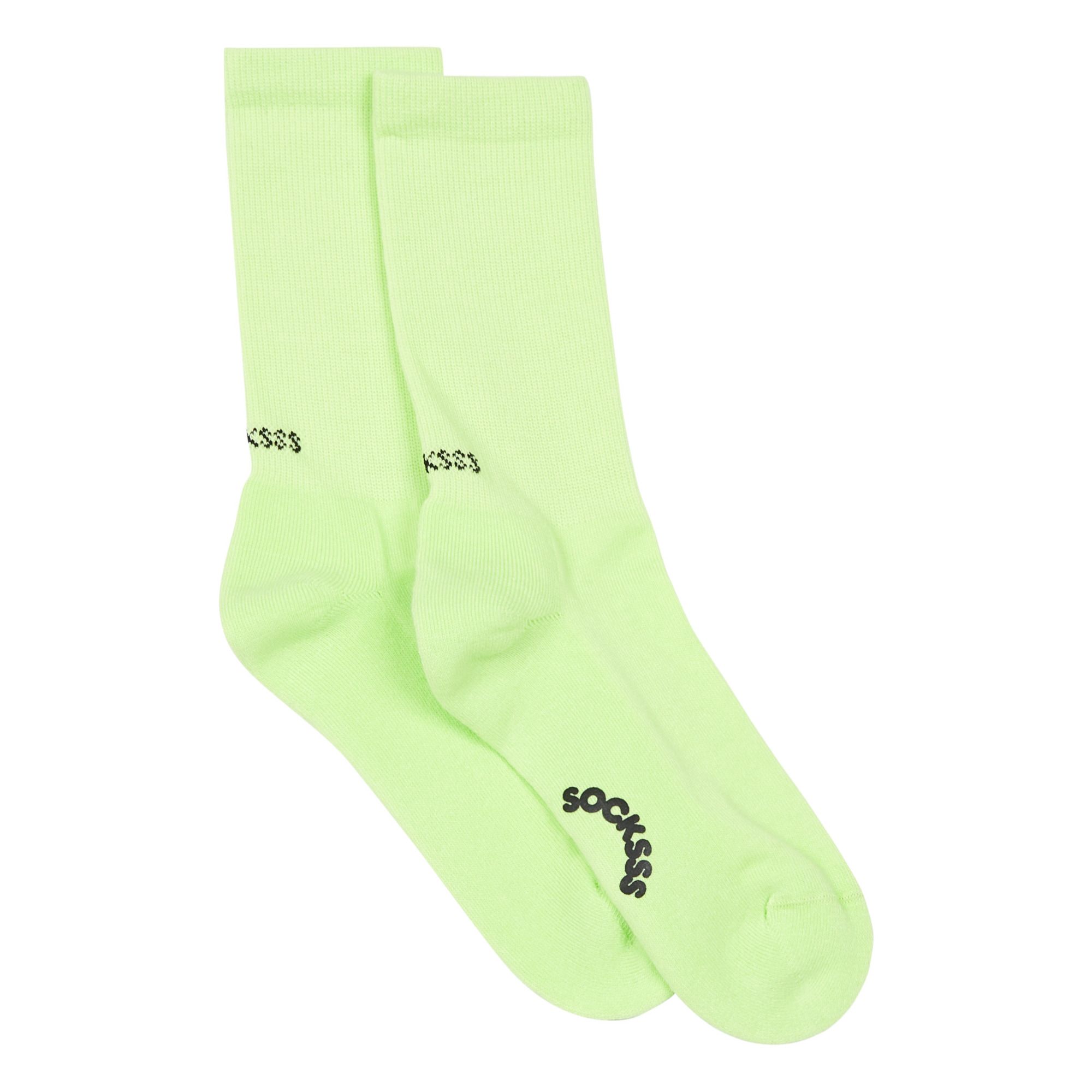 SOCKSSS - Chaussettes Coton Bio Mélangé - Fille - Jaune vert