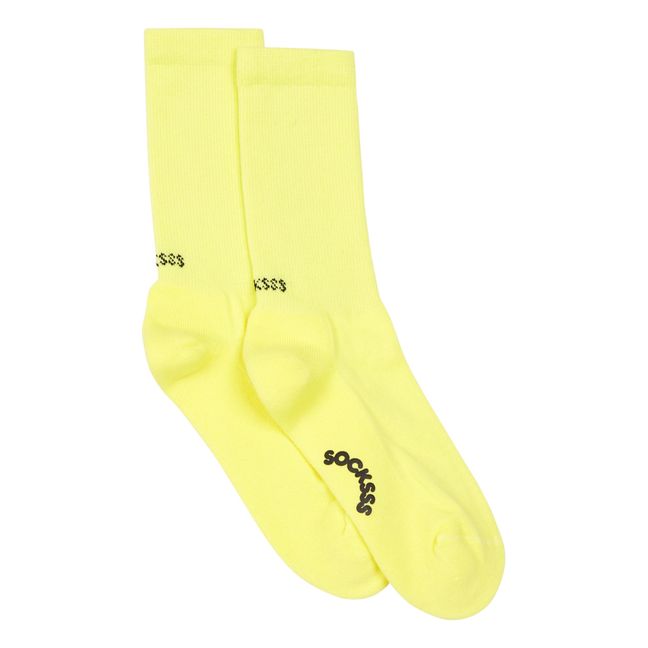 Organic Cotton Blend Socks  Yellow