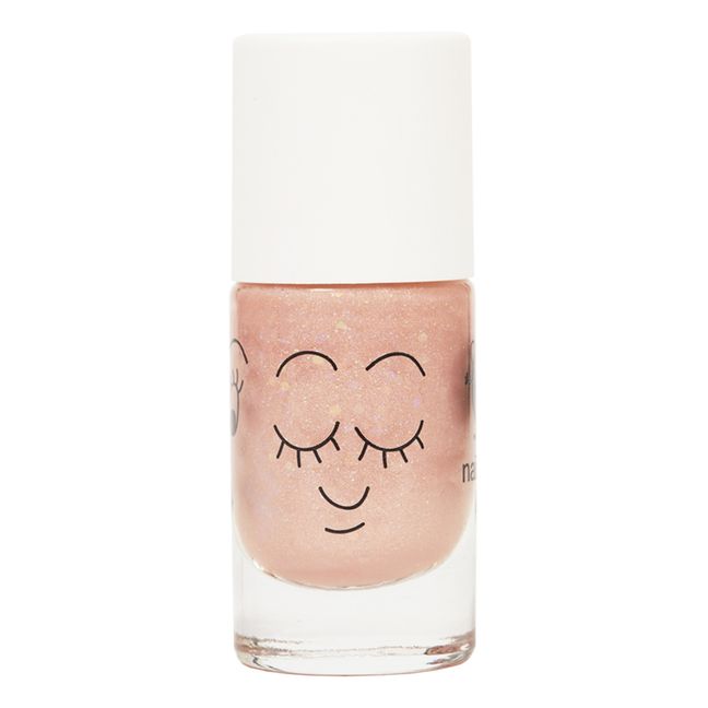 Smalto Peachy con brillantini - 8 ml | Pesca