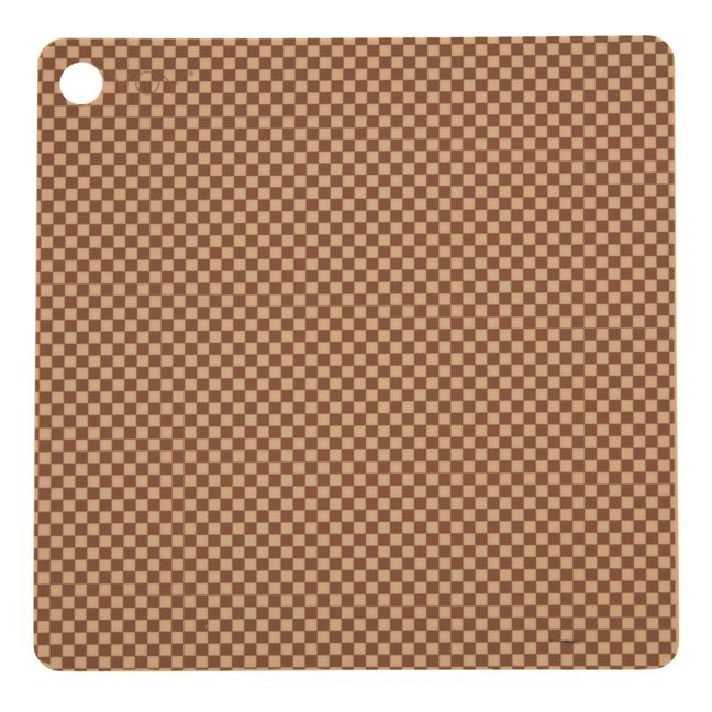 Check Placemats - Set of 2 Camel