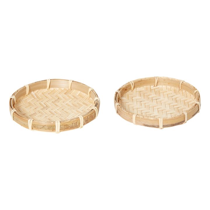 Posavasos de bambú - Set de 2- Imagen del producto n°0