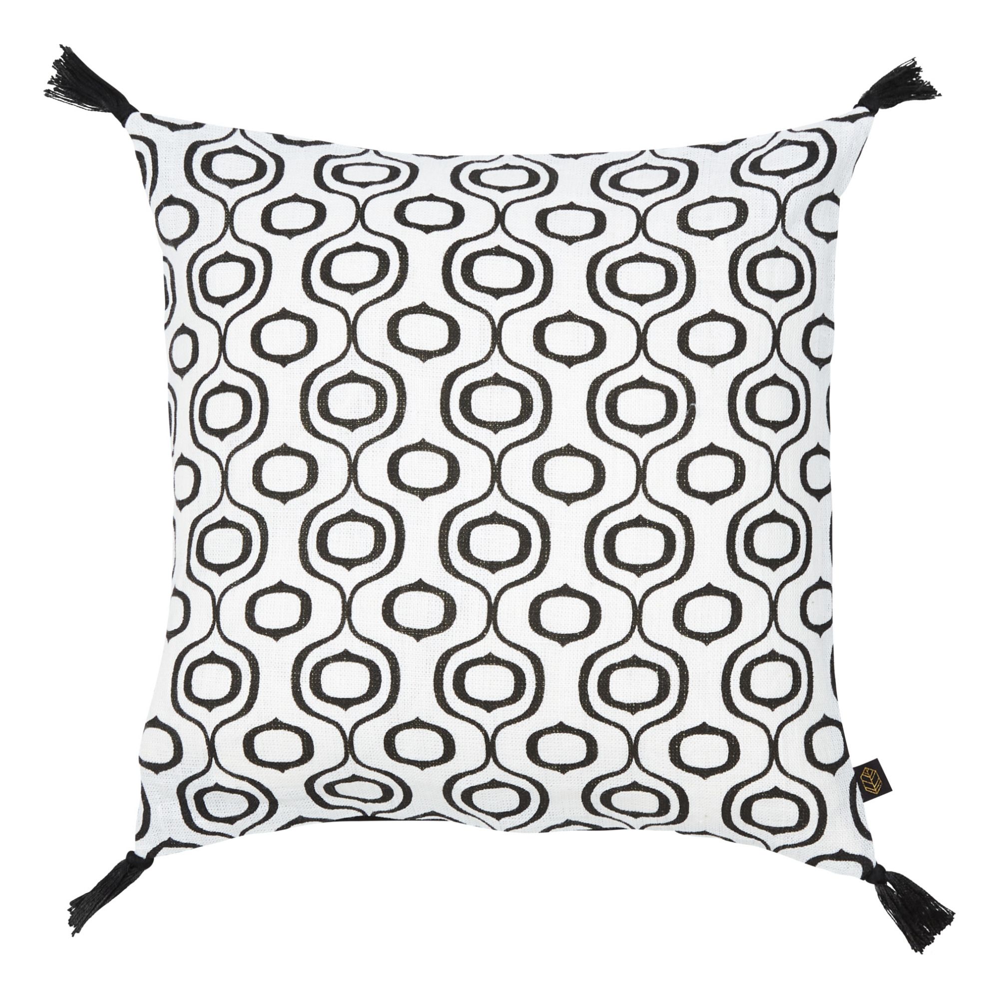 Harmony - Housse de coussin Ubud en lin lavé - Blanc