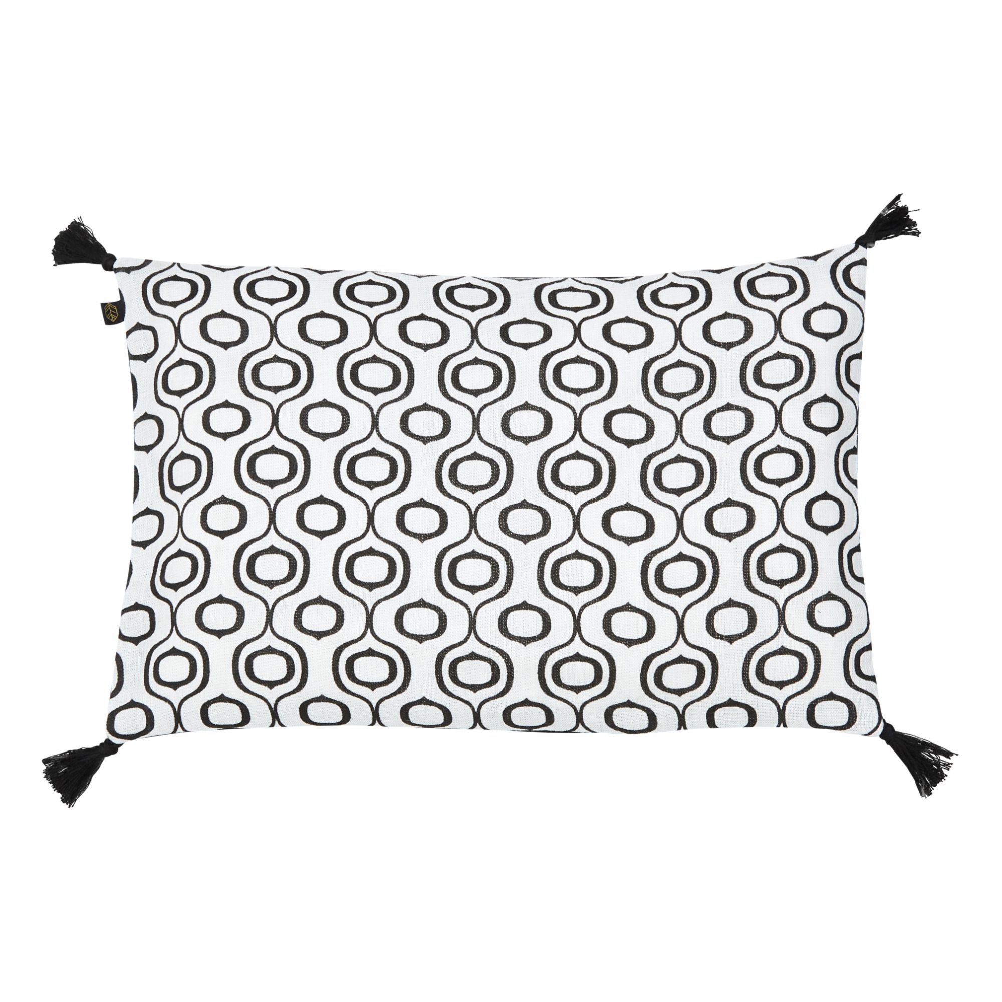 Harmony - Housse de coussin Ubud en lin lavé - Blanc