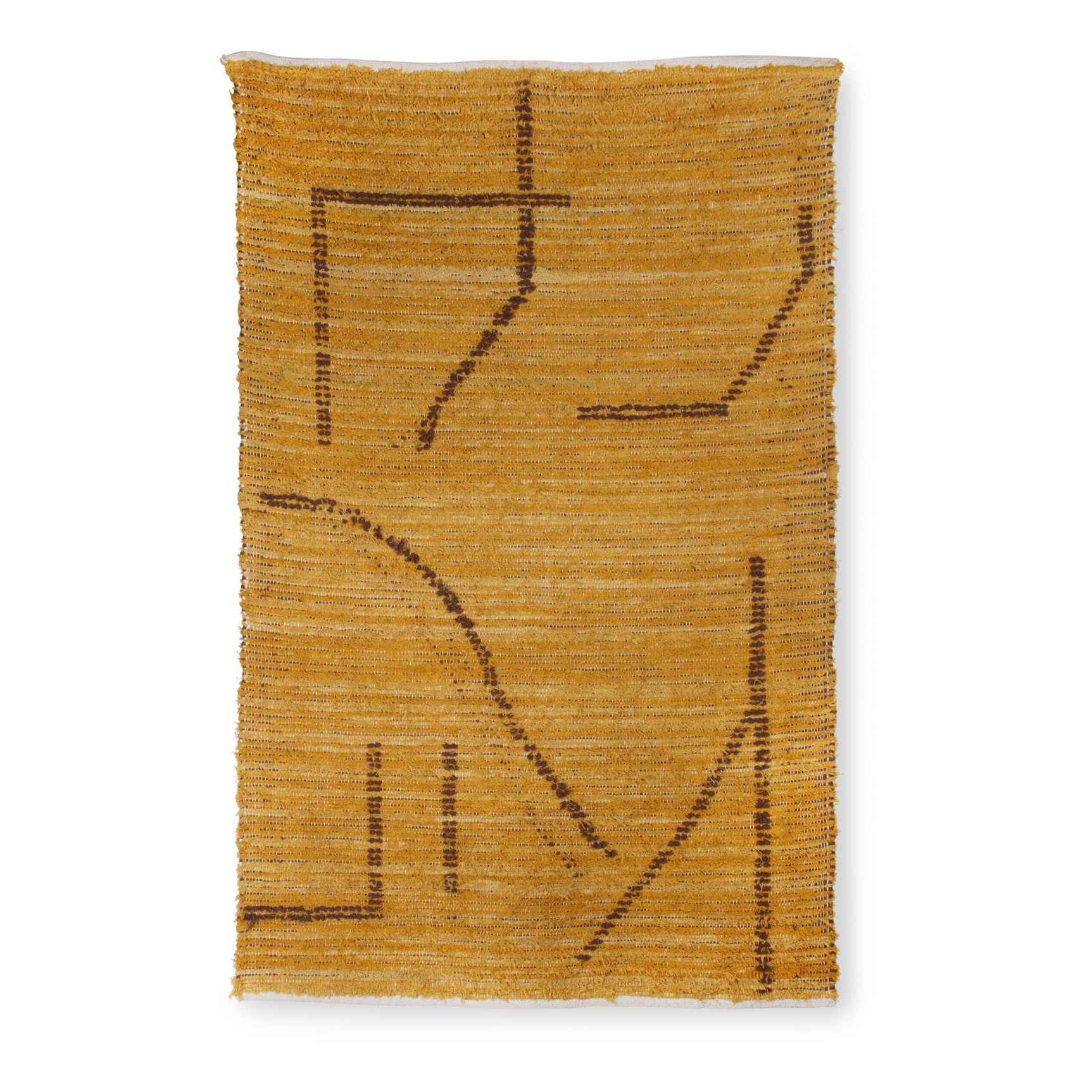 HKliving - Tapis en coton recyclé - Ocre