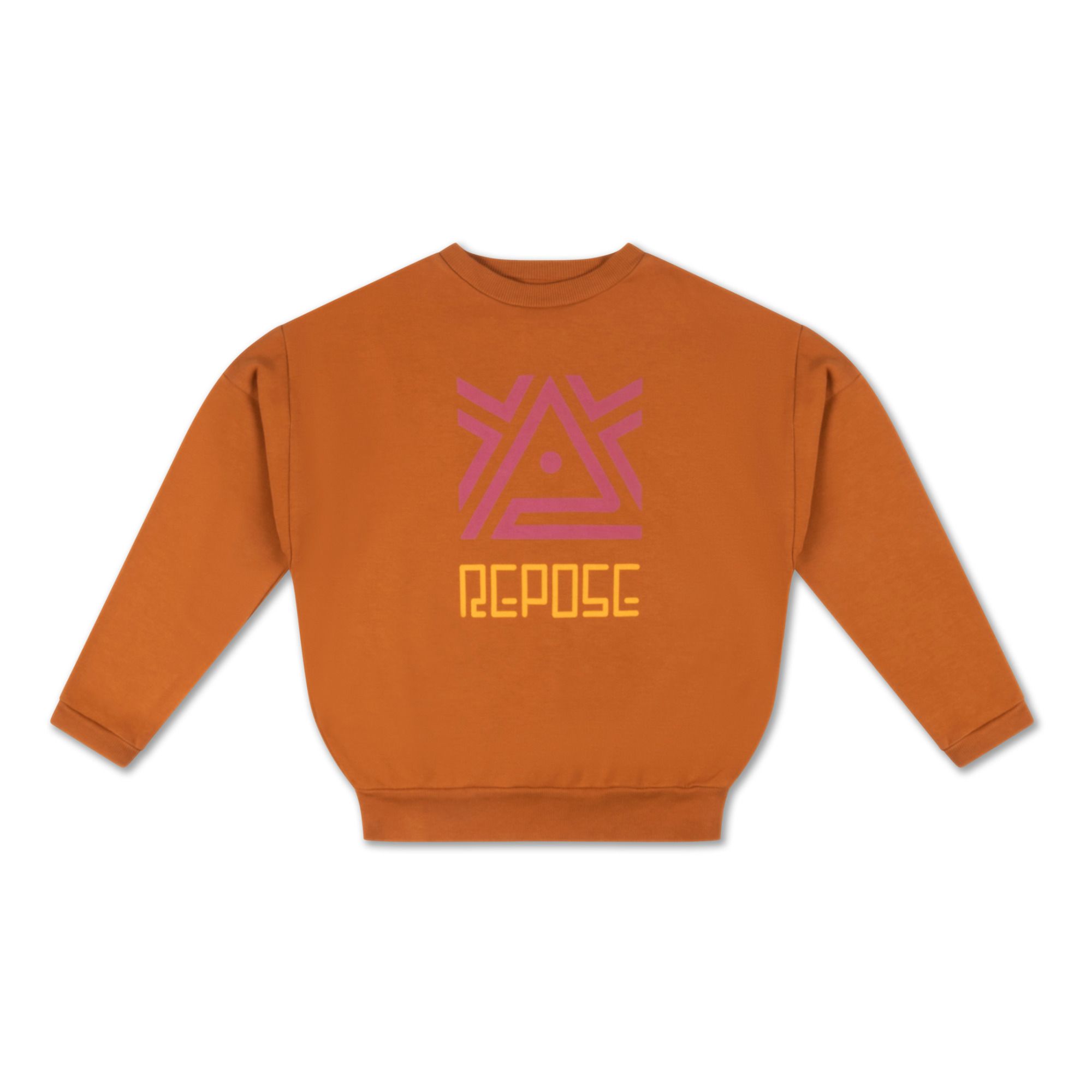 Repose AMS - Sweat Uni Logo - Fille - Orange