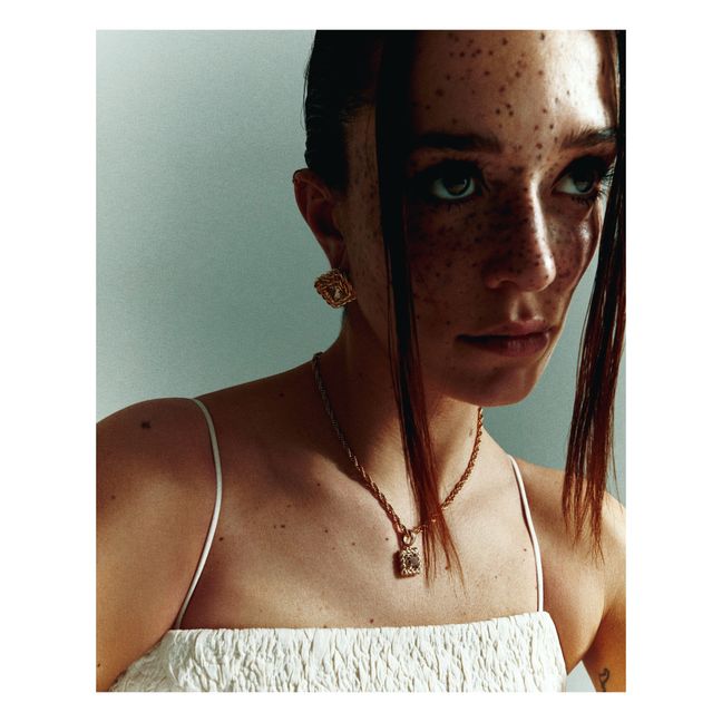 Ohrringe Mrs. Grüner Prasiolith | Gold