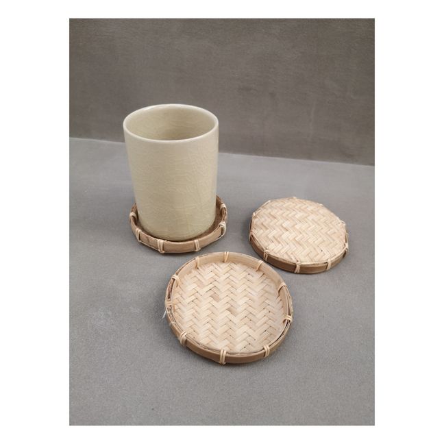Sotto-bicchiere in bambù - Set da 3