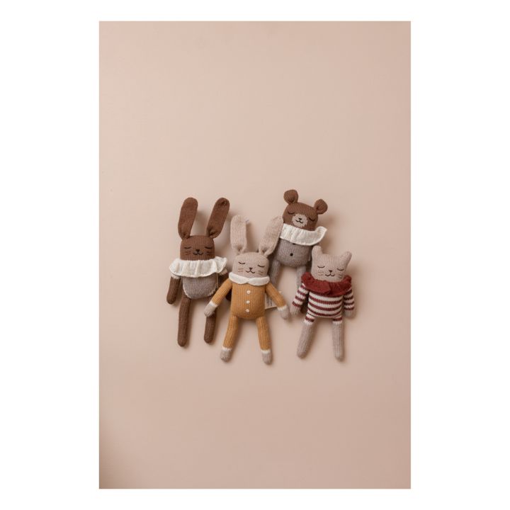 Doudou Chat barboteuse rayée | Terracotta- Image produit n°3