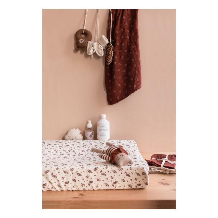 Cat Soft Toy in Striped Romper | Terracotta- Product image n°2
