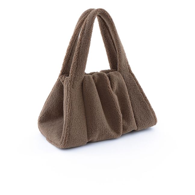 Irida Faux Fur Lined Bag | Chocolate