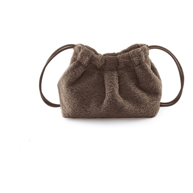 Thetis Faux Fur Lined Bag | Chocolate