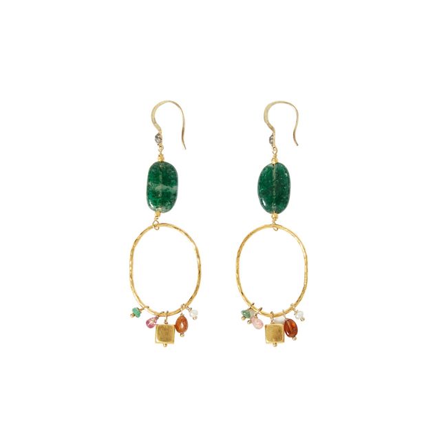 Amma Earrings  | Green