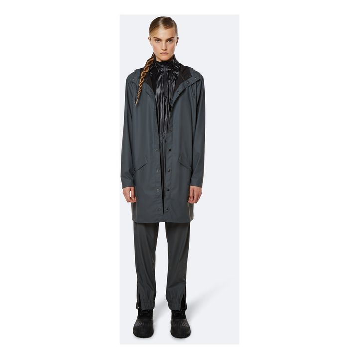 Waterproof Raincoat | Slate grey- Product image n°1