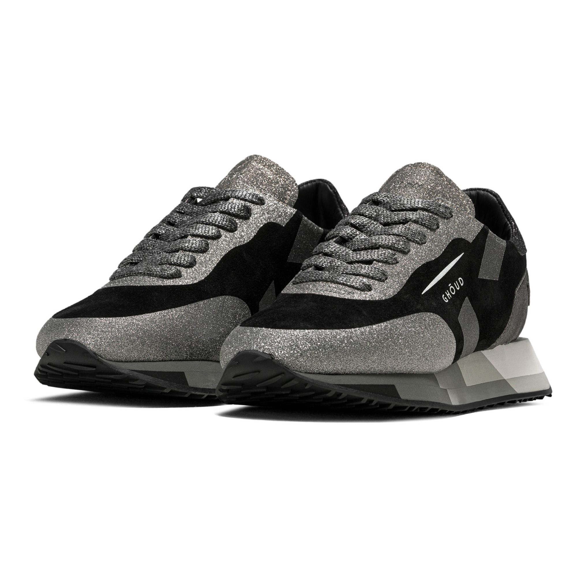 SNEAKERS GLITTER NERO E PELLE NERO LEXA - LiaDiva - Artigianato Made in  Italy da oltre tre generazioni
