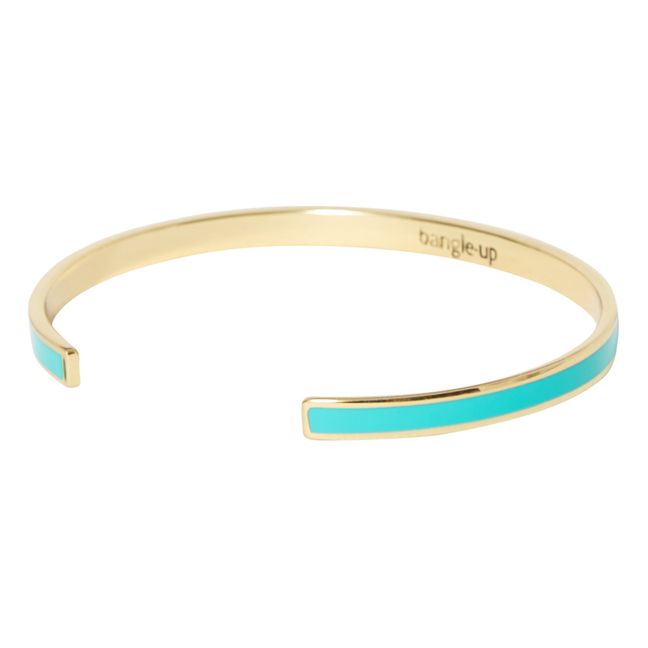 Bracciale rigido regolabile Bangle | Verde