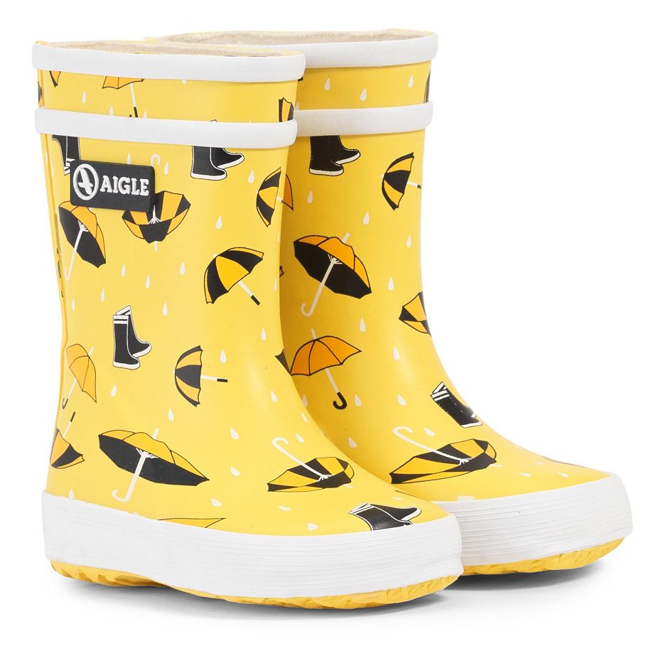 Baby Flac Theme Rain Boots Yellow- Product image n°1