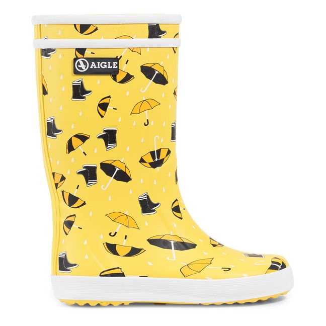 Lolly Pop Umbrella Rain Boots Yellow