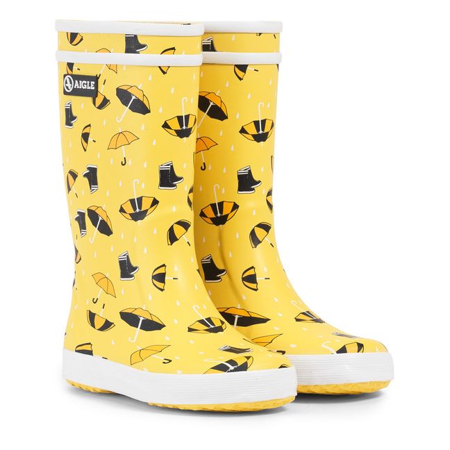 Lolly Pop Umbrella Rain Boots Yellow
