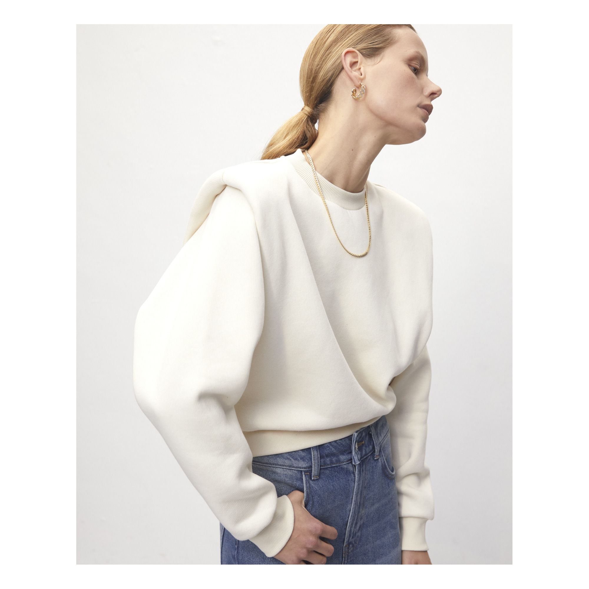 shoulder pad sweater